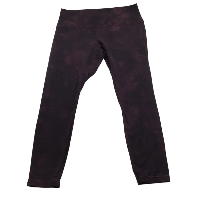 Athletic Leggings Capris By Lululemon In Purple, Size: 12 Refined Women's Classic 