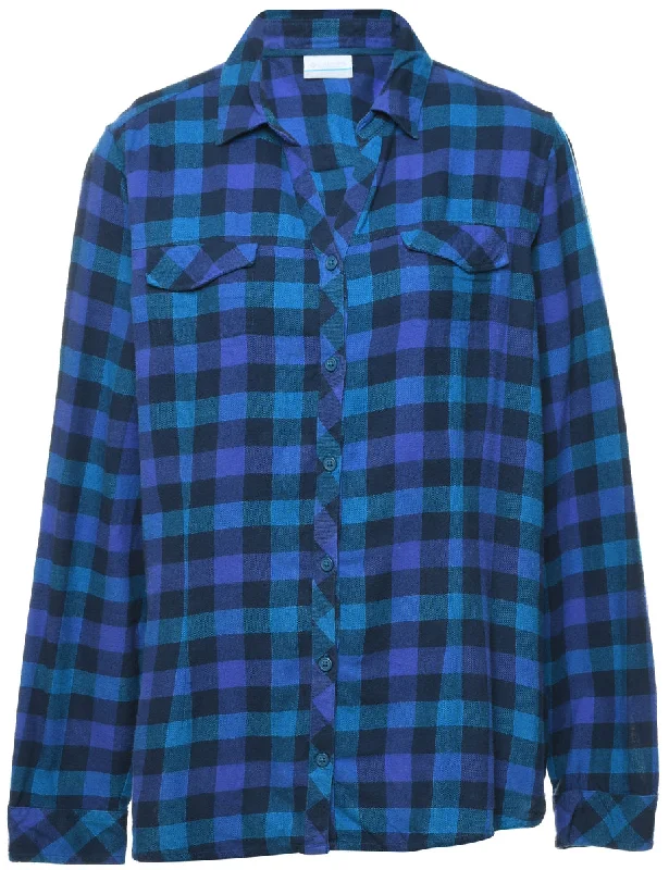 Columbia Checked Shirt - L Dynamic Women's Moto