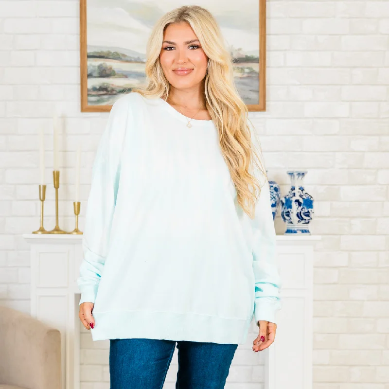 Caribbean Splash Pullover, Neon Blue Tough Women's Military - inspired