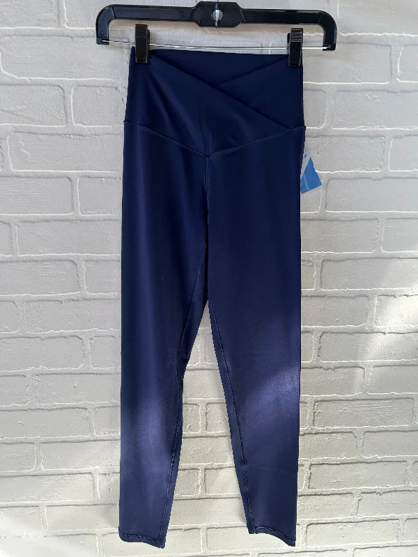 Athletic Leggings By Aerie In Blue, Size: 8 Sustainable Organic