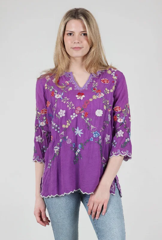 Daisy Petal Blouse, Iris Cozy Women's Winter