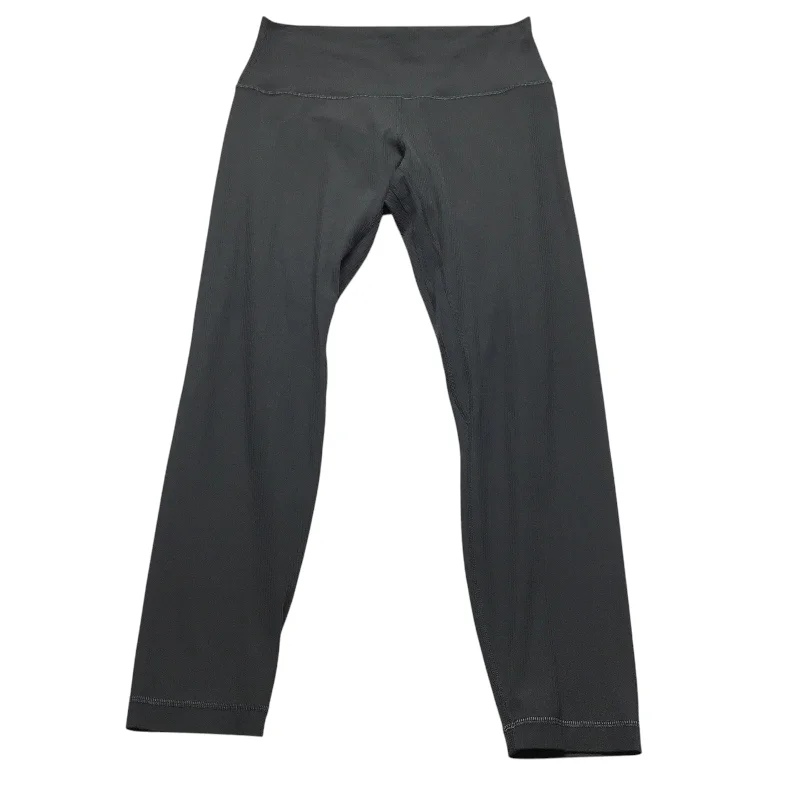 Athletic Leggings By Lululemon In Grey, Size: 8 Gym