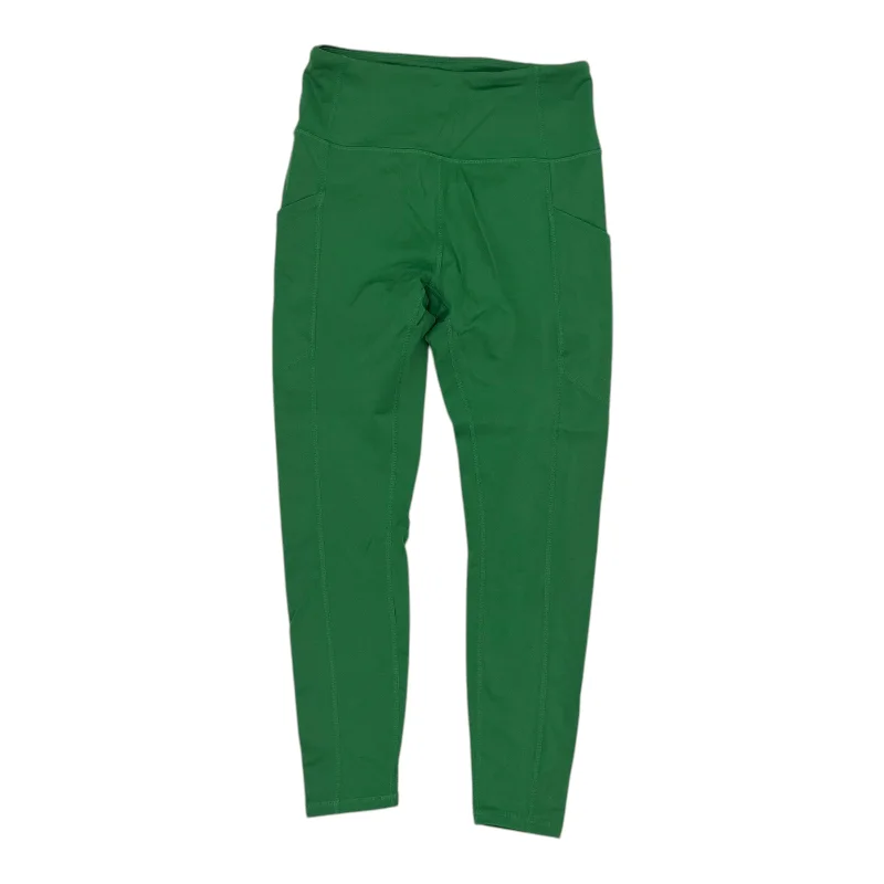 Athletic Leggings By Antonio Melani In Green, Size:M Polished Women's Silk