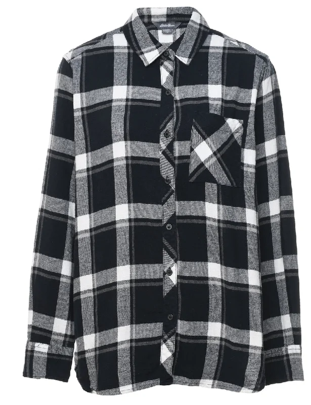Eddie Bauer Checked Shirt - L Vintage Women's 1970S 