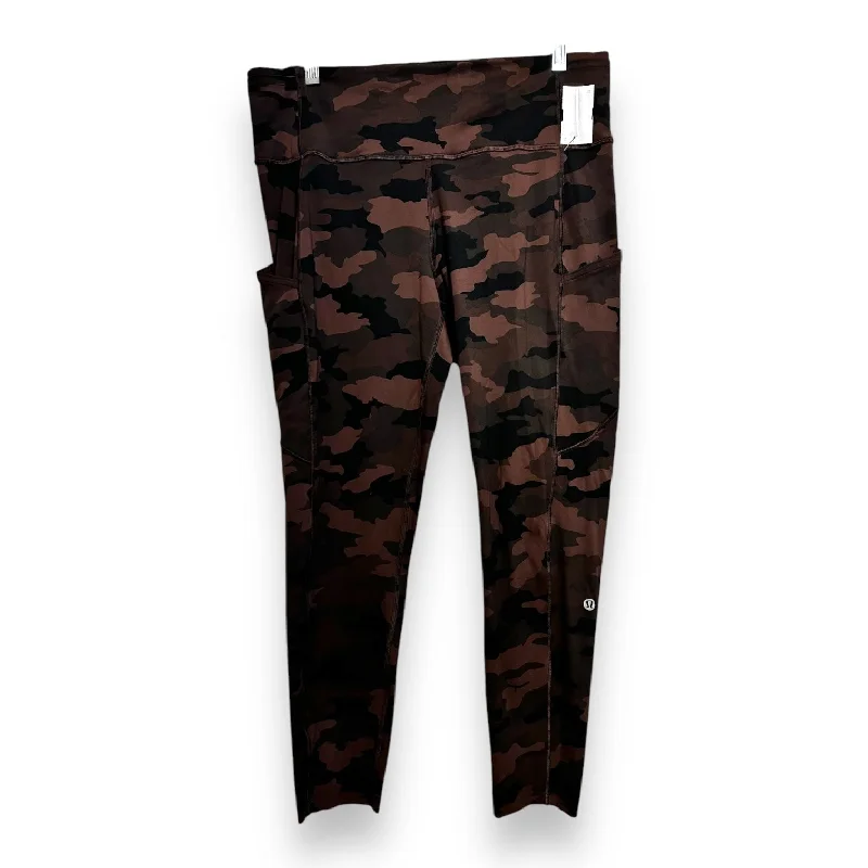 Athletic Leggings By Lululemon In Camouflage Print, Size: 12 Athletic Women's 