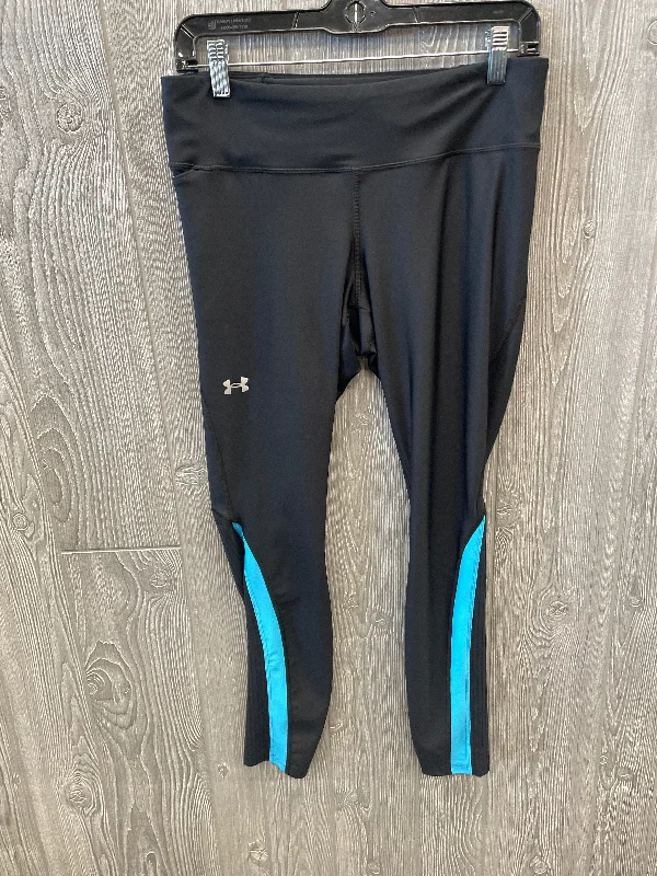 Athletic Leggings By Under Armour In Black & Blue, Size: L Relaxed Women's Beachy