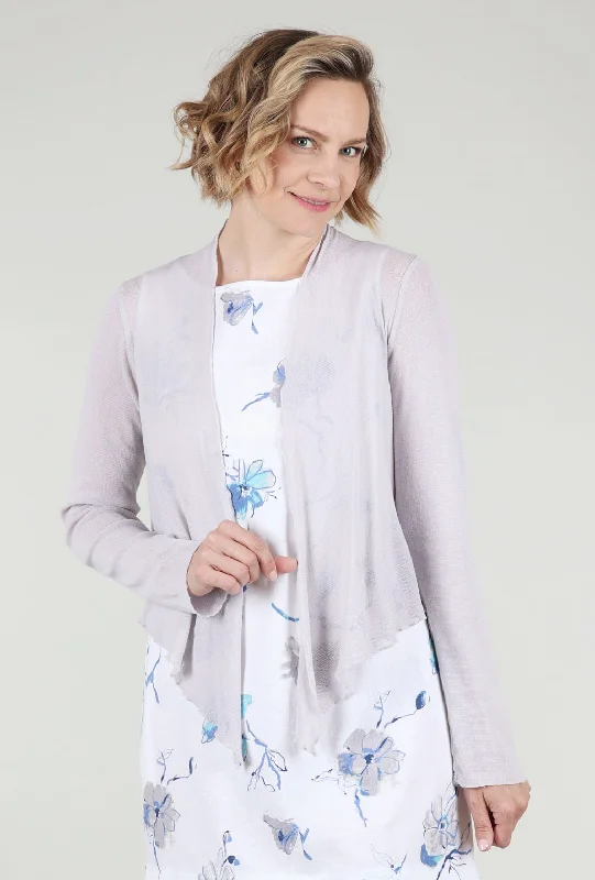 Cropped Tulle Cardie, Aluminum Compression