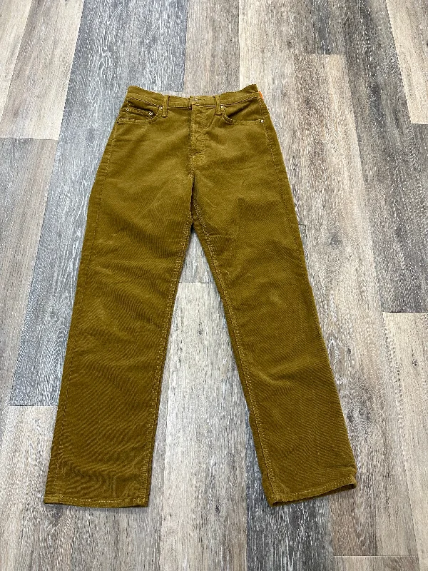 Pants Corduroy By Mother Jeans In Yellow, Size: 6 Sporty Women's Tennis