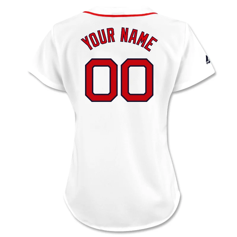 Ladies Customized NIKE Replica Home Cool Base Jersey - White Feminine Women's Soft 