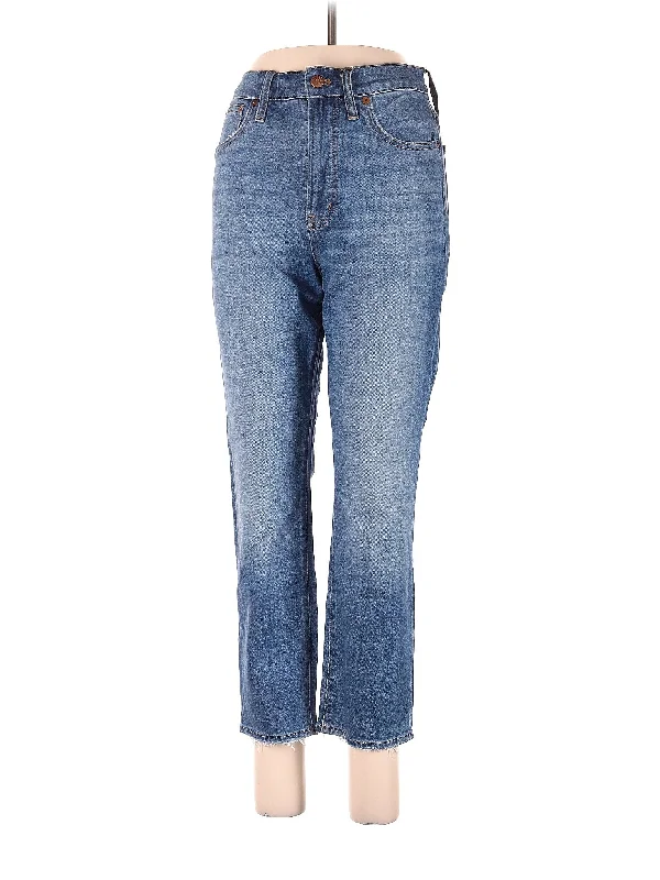 High-Rise Straight-leg Jeans in Medium Wash Modern Women's 