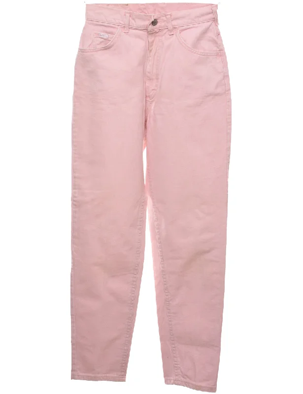 Pale Pink Lee Jeans - W26 L28 Cashmere