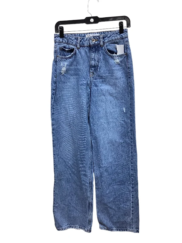 Jeans Straight By Zara In Blue Denim, Size: 2 Stylish Women's Tropical 