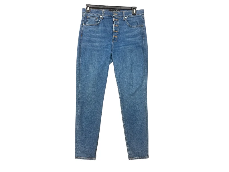 Jeans Skinny By Veronica Beard In Blue Denim, Size: 10 Athletic Women's High - 