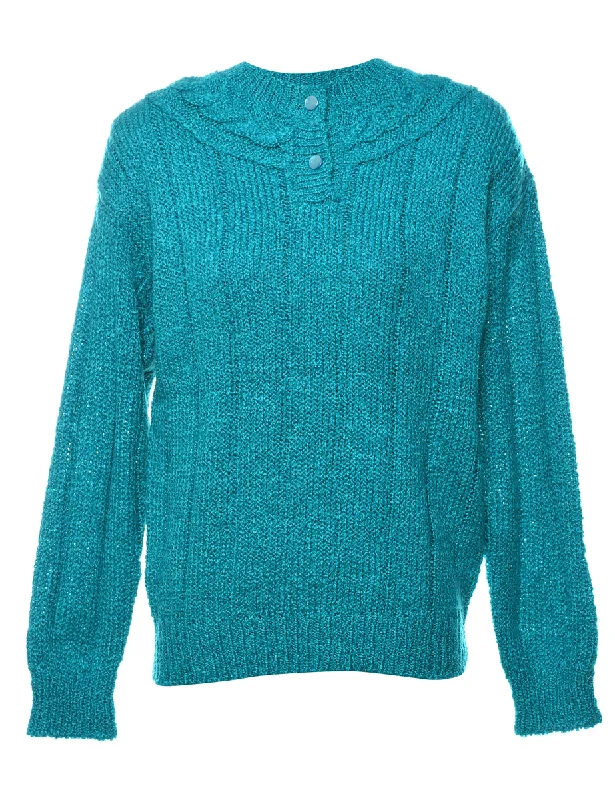 Sterling Turquoise Jumper - M Relaxed Women's 