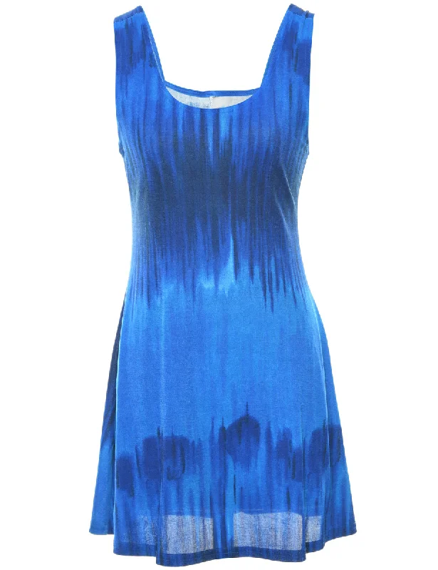 Blue Dress - S Refined Women's Hand - crafted