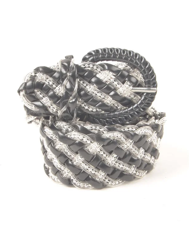 Beaded Woven Belt - M Hip Women's Retro
