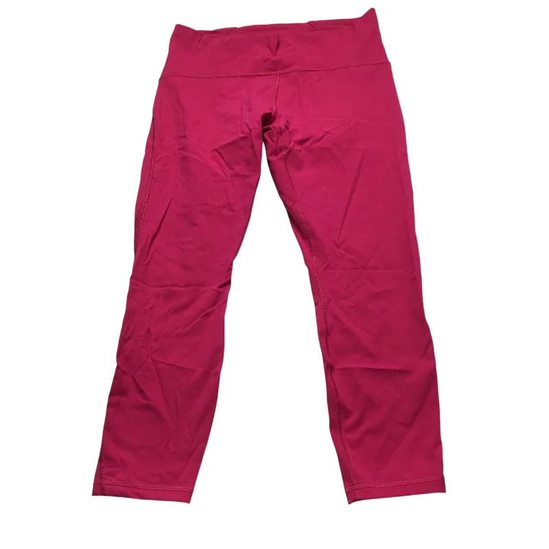 Athletic Leggings Capris By Lululemon In Pink, Size: 12 Cozy Women's Sherpa - lined