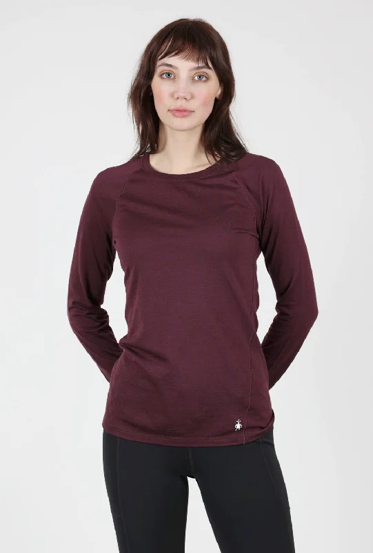 Classic All-Season Merino Base Layer, Eggplant Bold Women's Animal Print