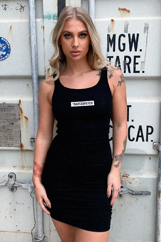 Trina Dress - Black Cool Women's Distressed