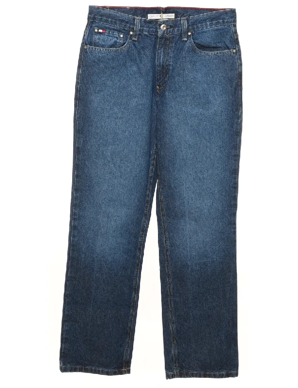 Tommy Hilfiger High Wasit Dark Wash Tapered Jeans - W29 L29 Australian Beach
