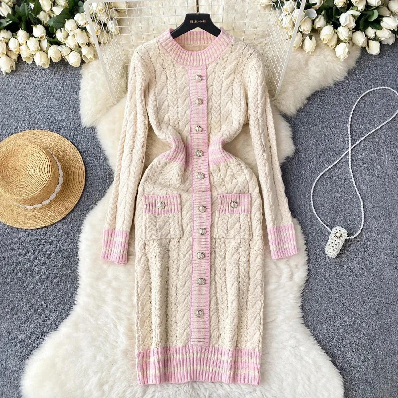 Herrets Statement Knit Dress Dapper Women's 1920S