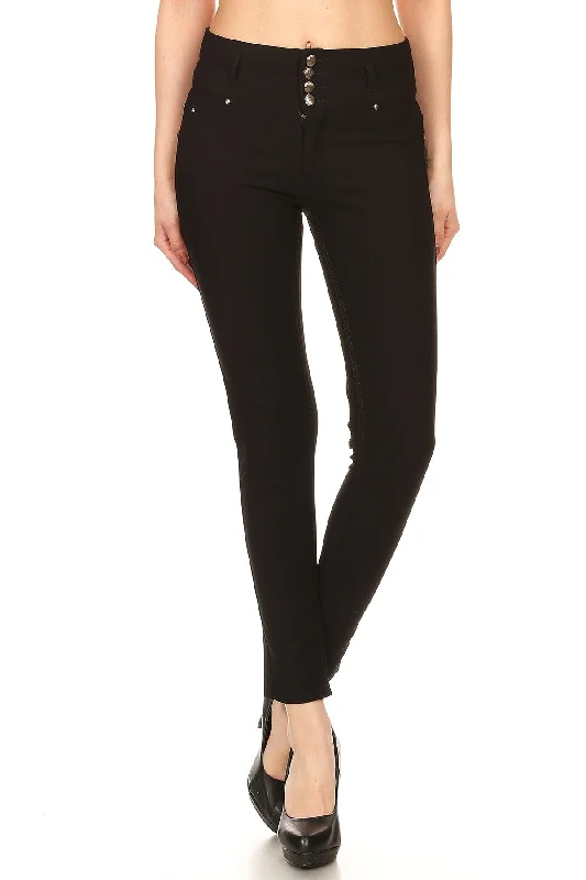 Cassie High Waist Super Skinny Pants Disco