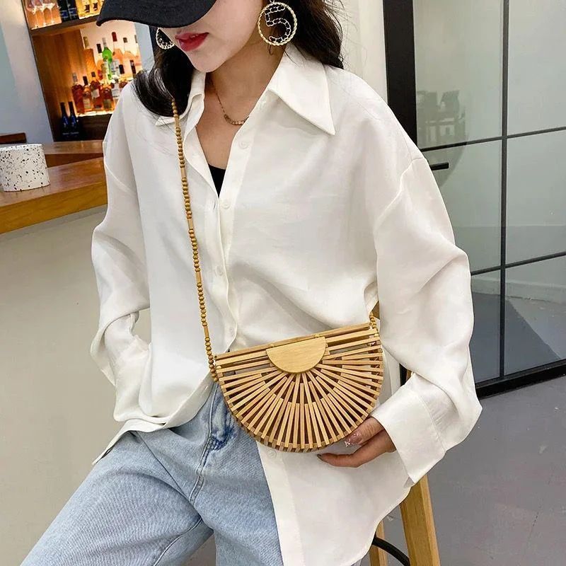 Yarley Statement Jute Bag Modern Women's 