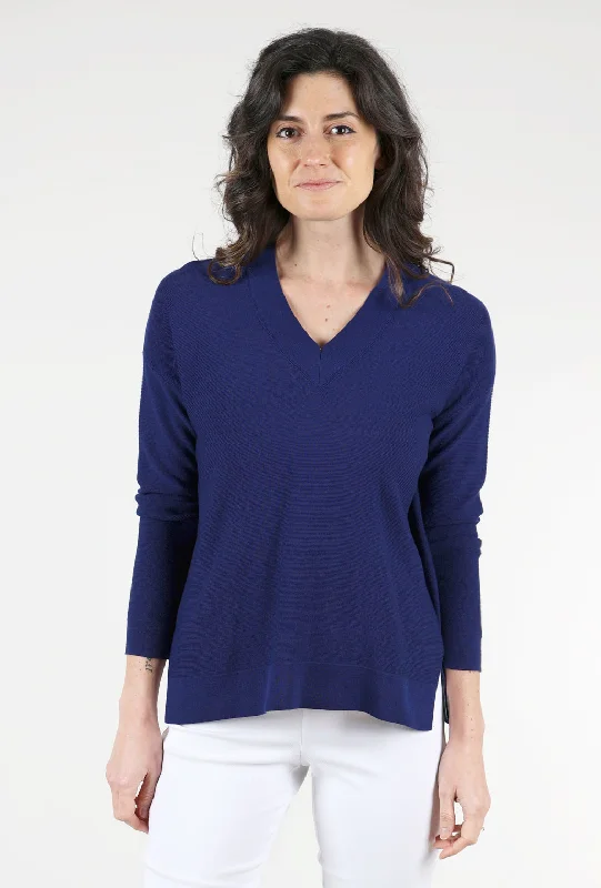 Mini Ottoman V Neck, Royal Blue Cool Women's Skate