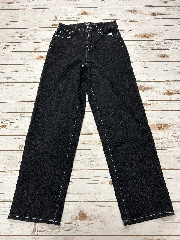 Jeans Straight By Scoop In Black, Size: 4 Compression