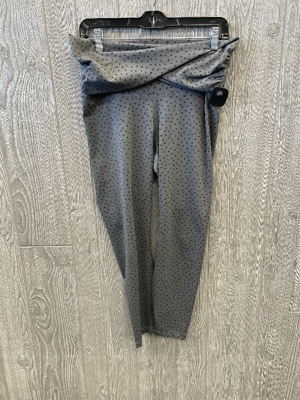 Athletic Leggings By Nike Apparel In Grey, Size: L Bold Women's Statement