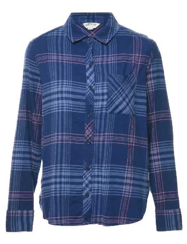 Orvis Checked Shirt - S Dapper Women's 1920S