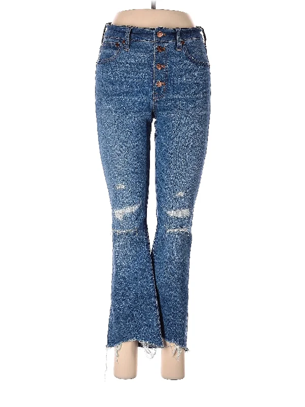 High-Rise Bootleg Jeans Minimalist Women's Casual