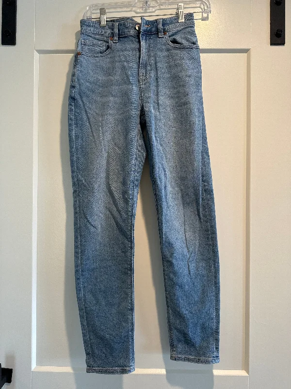 Jeans Skinny By American Eagle In Blue Denim, Size: 0 Classic Women's Pin - striped