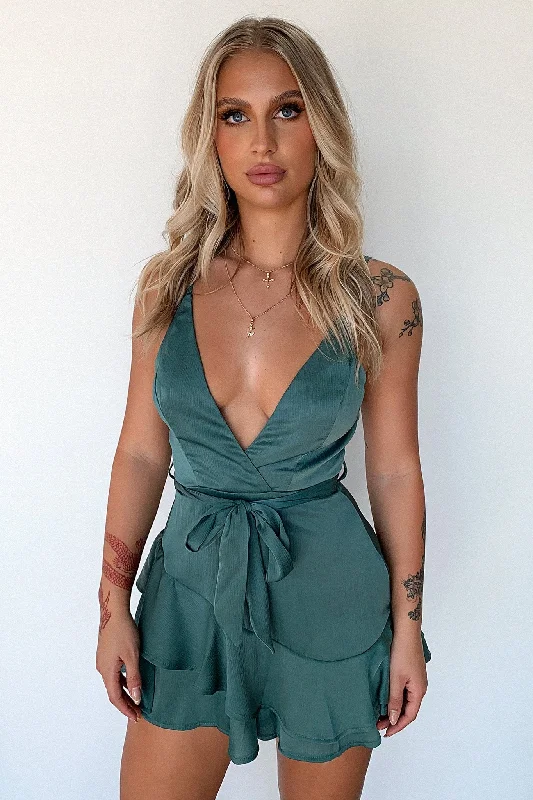 Coco Playsuit - Emerald Scandinavian