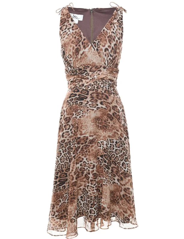 Leopard Print Dress - S Business