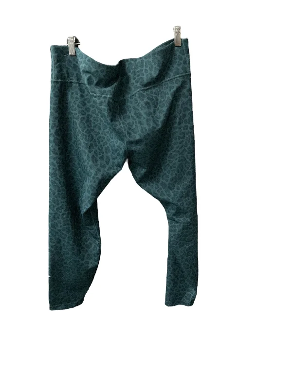 Athletic Leggings By Nike In Teal, Size: 2x Sophisticated Women's Tailored