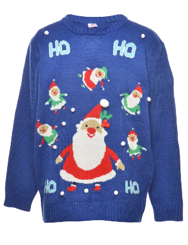 Santa Claus Christmas Jumper - M Vacation