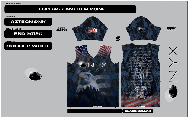 Onyx Womens Jersey – ESD 1457 ANTHEM Vintage Women's 1970S 
