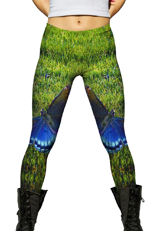 Flighted Dark Blue Butterfly Earthy Women's Hemp - based