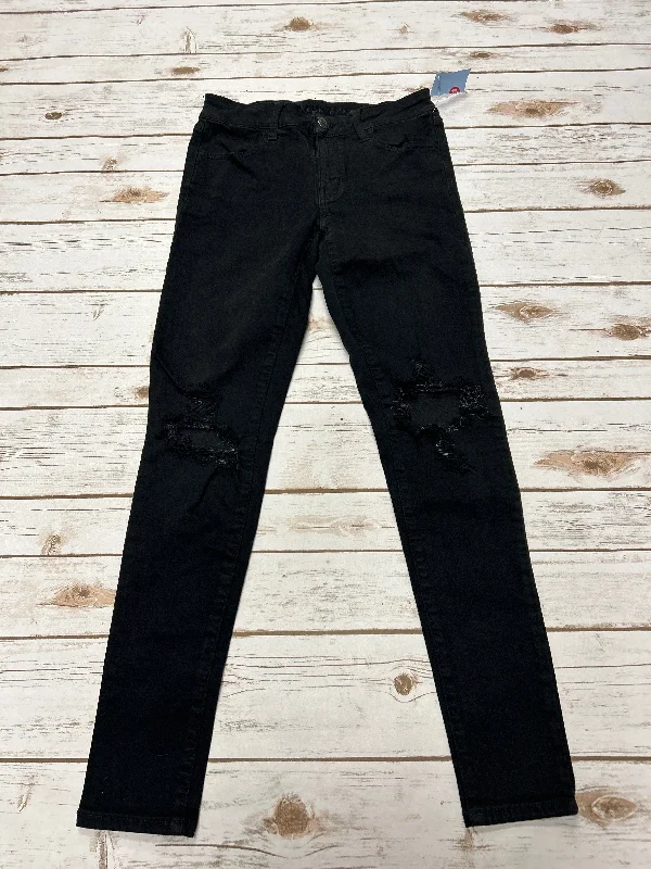 Jeans Skinny By American Eagle In Black, Size: 6 Preppy Women's College