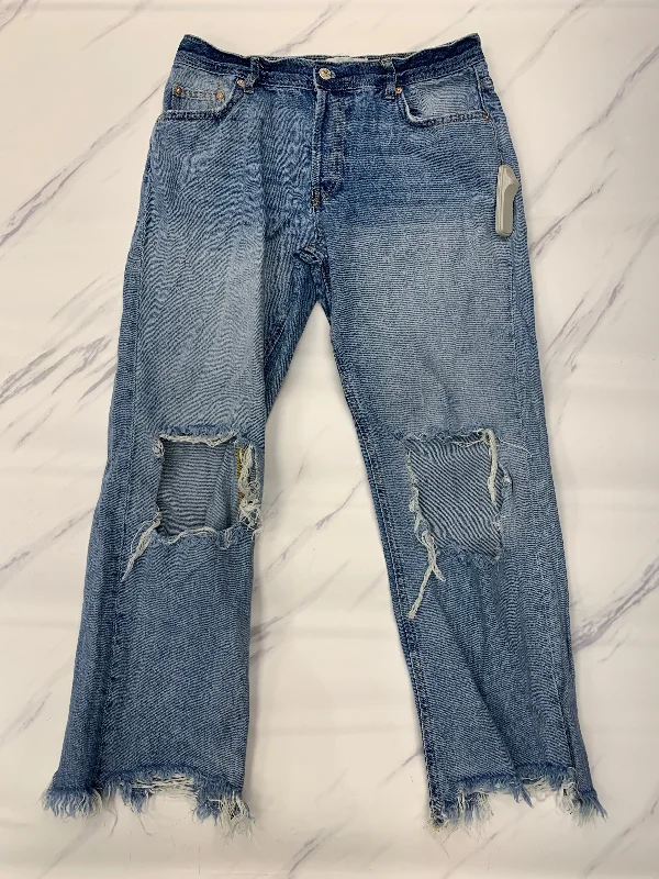 Jeans Wide Leg By We The Free In Blue, Size: 6 Minimalist Women's Casual