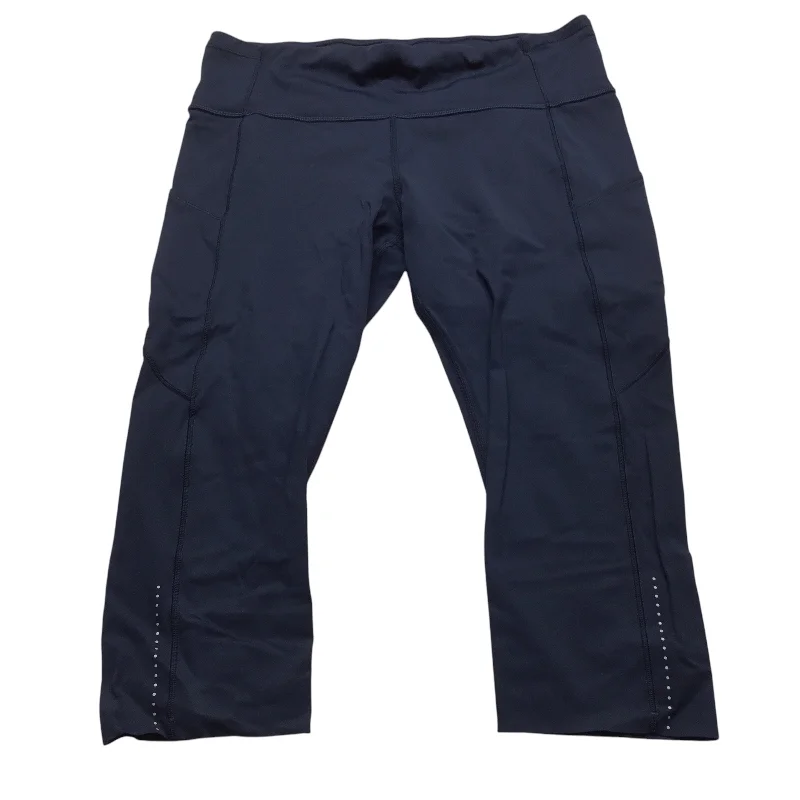 Athletic Leggings Capris By Lululemon In Navy, Size: 12 Youthful Women's Anime - inspired