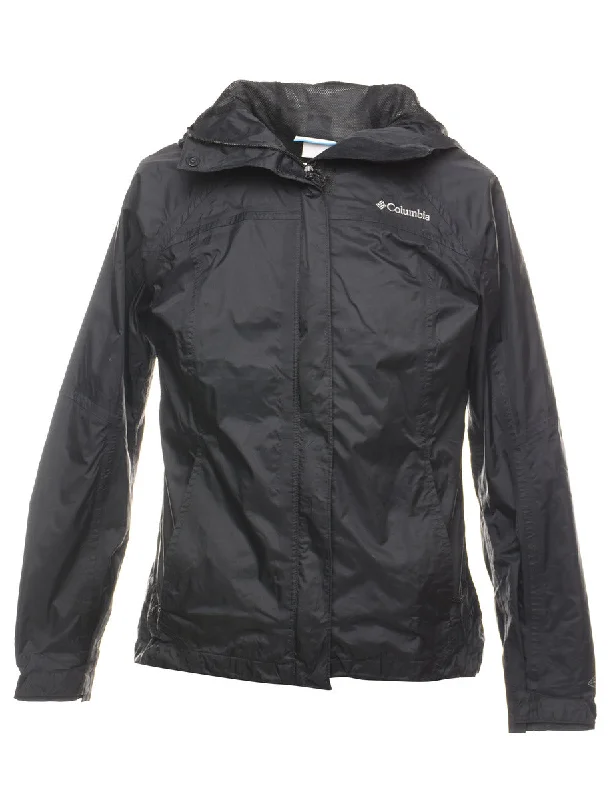 Columbia Black Zip-Front Nylon Jacket - S Luxurious Women's High -  end
