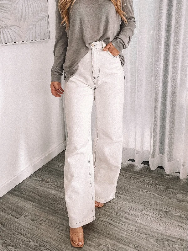 Marilie Jeans - White Sophisticated Women's 