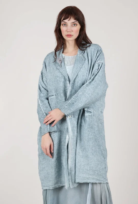 Linen Tattered Topper, Robin's Egg Blue Modern Women's Tech