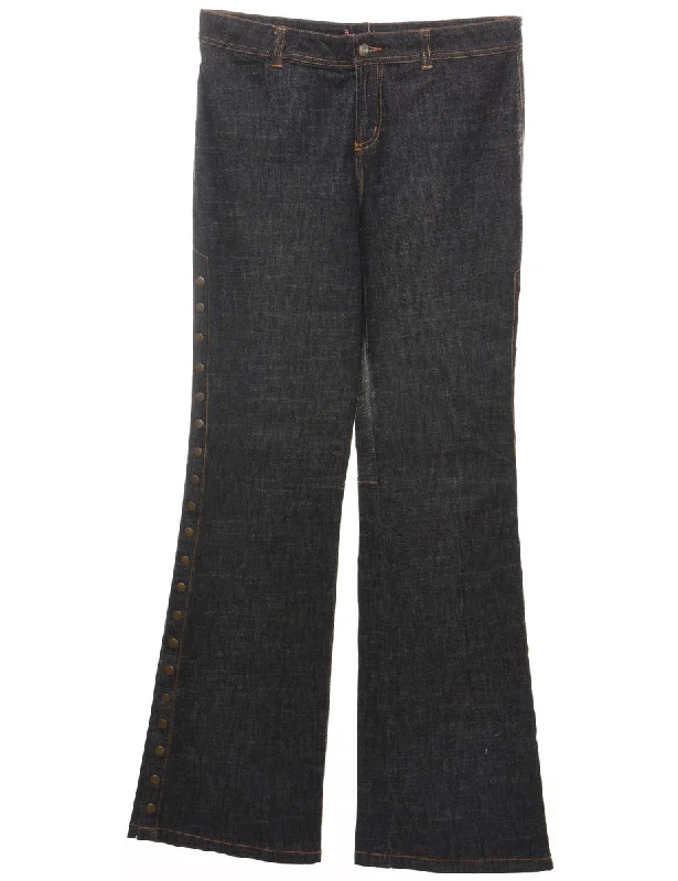 Dark Wash Y2K Bootcut Jeans - W31 L34 Cozy Women's Winter