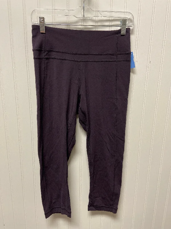 Athletic Leggings By Lululemon In Purple, Size: M Preppy Women's College