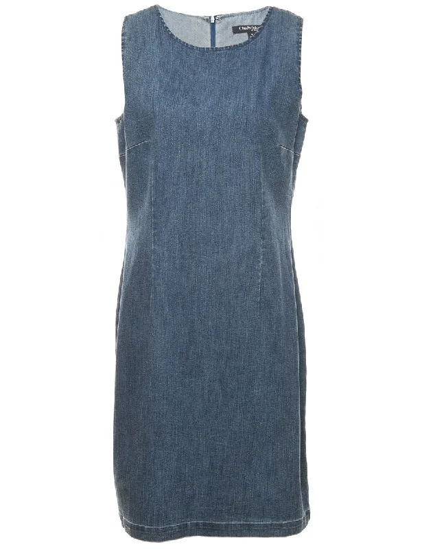 Medium Wash Denim Dress - M Trendy Women's 
