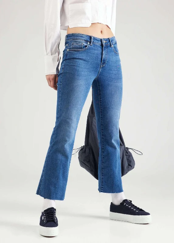 Women's Washed Bootcut Jeans,Blue Australian Beach