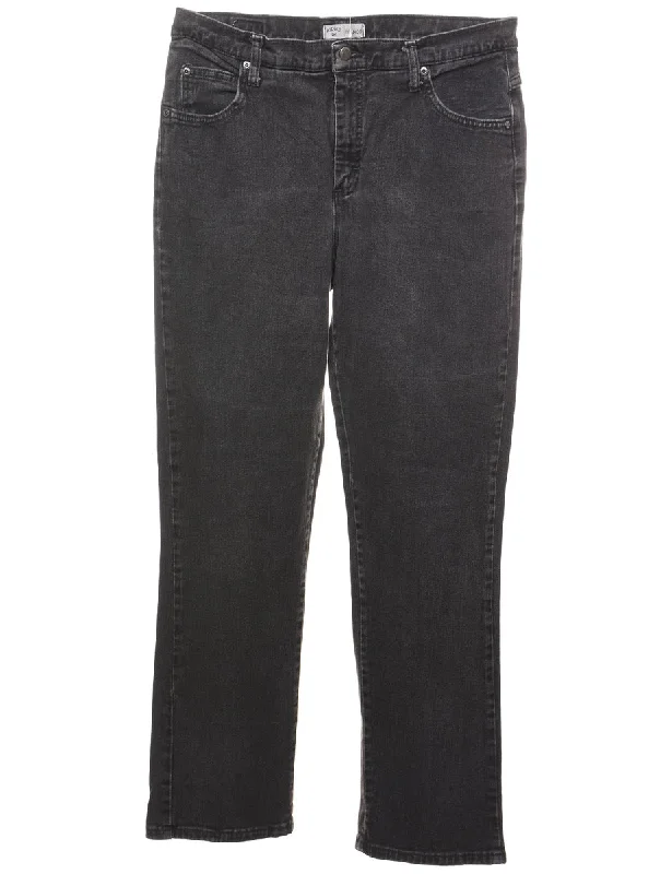 Black Lee Tapered Jeans - W34 L31 Practical Women's Multi - 